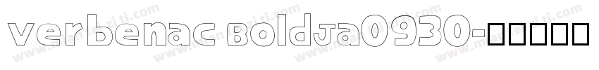 VerbenaC BoldJa0930字体转换